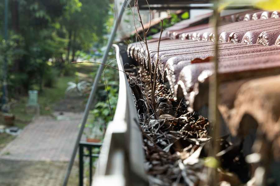storm damage on roof
